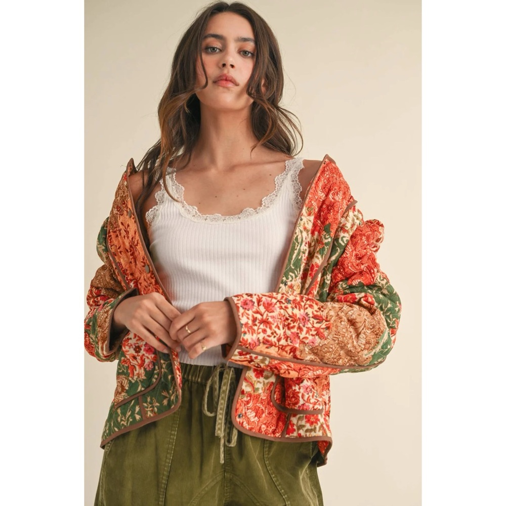 &Merci Quilted Patchwork Jacket - image 1